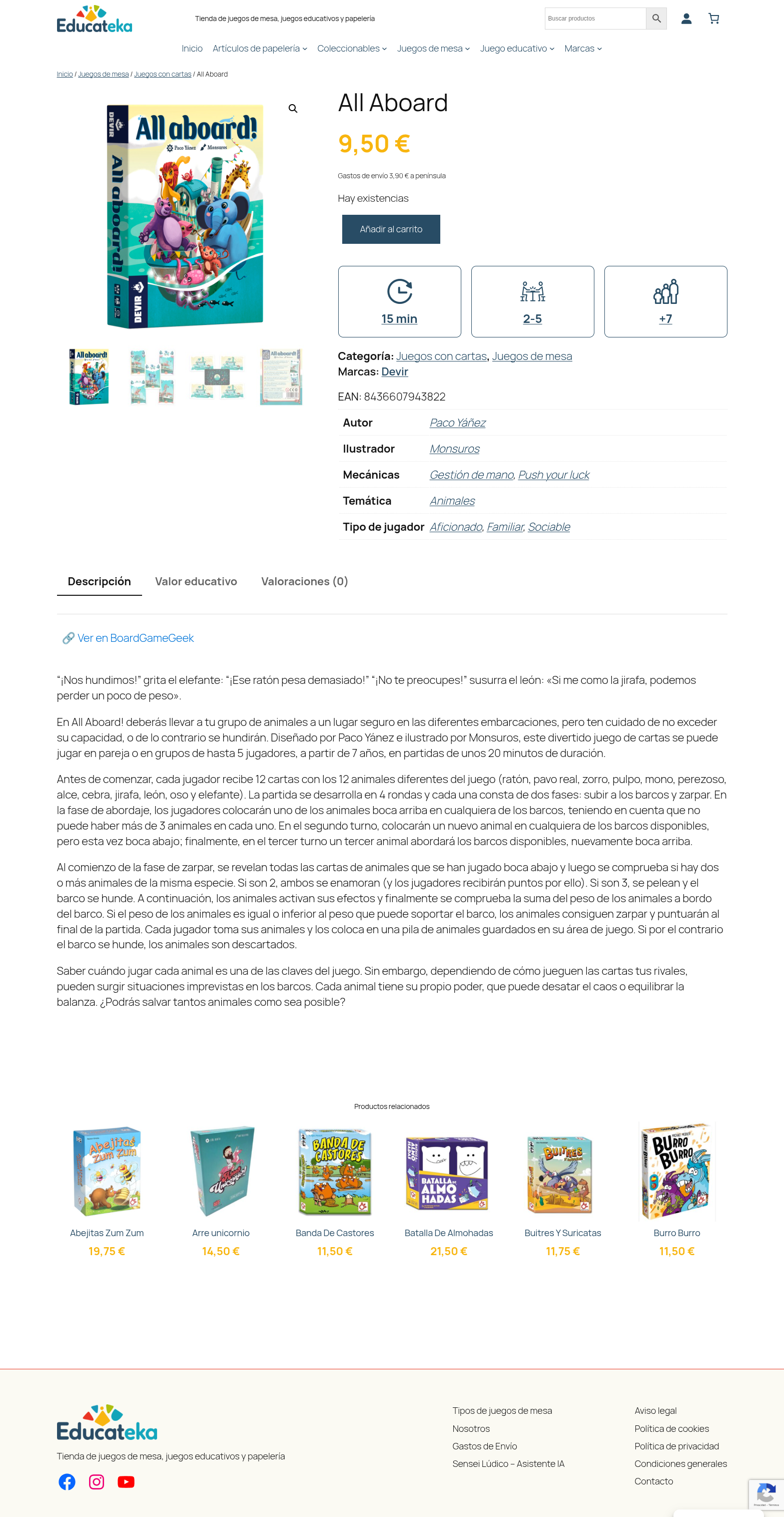 Captura de pantalla de Tienda Educateka