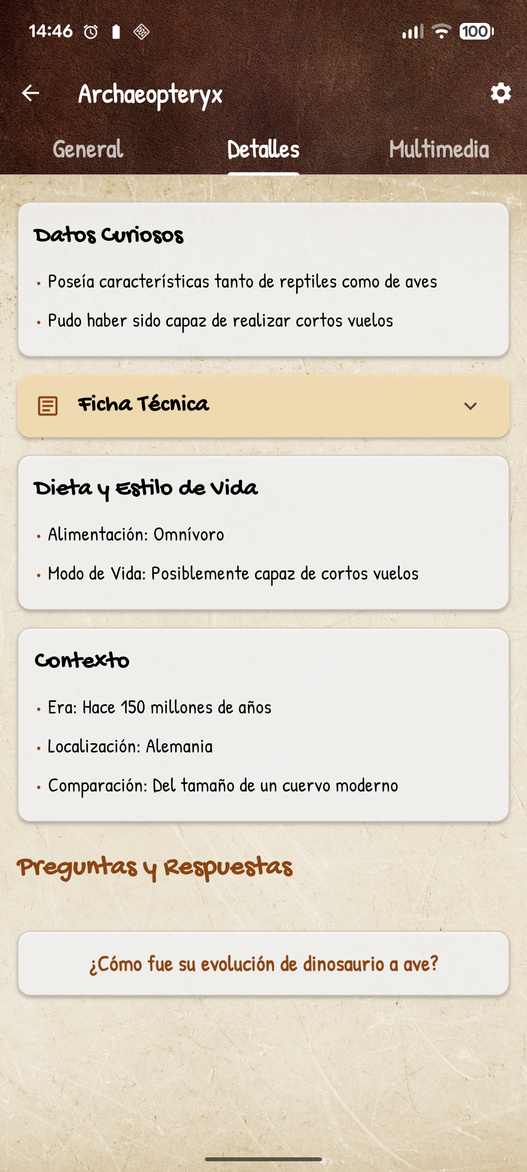 Captura de pantalla de Emma Descubre: Dinos AR