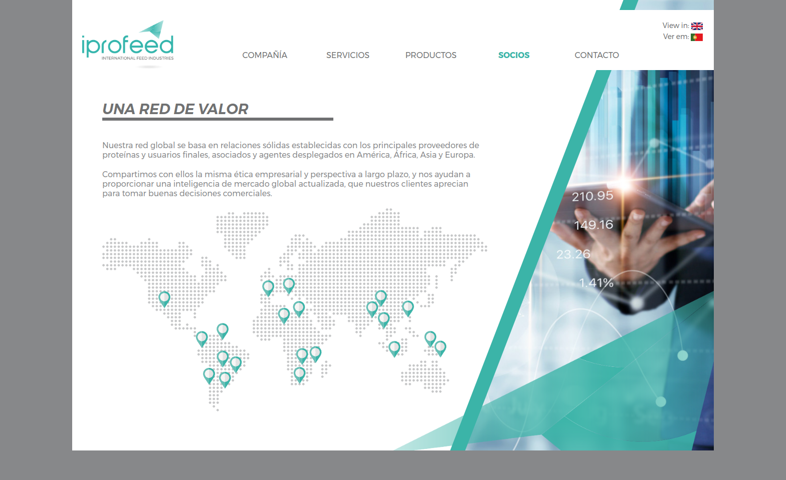 Captura de pantalla de iprofeed