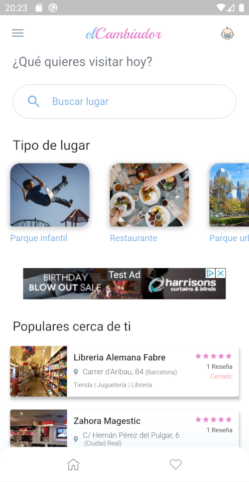 Captura de pantalla de elCambiador