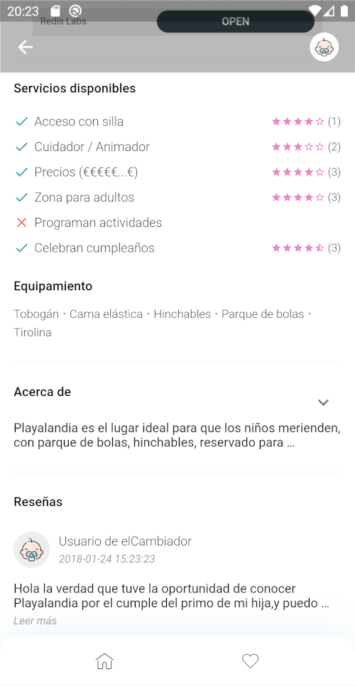 Captura de pantalla de elCambiador
