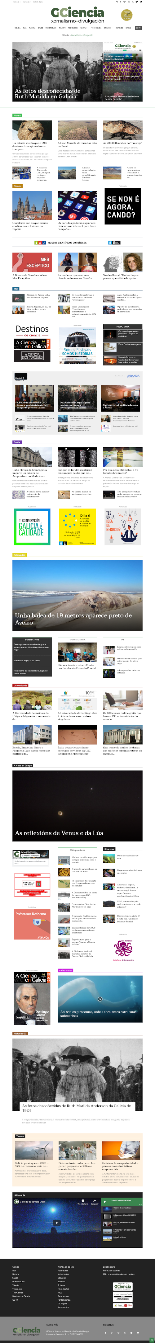 Captura de pantalla de GCiencia