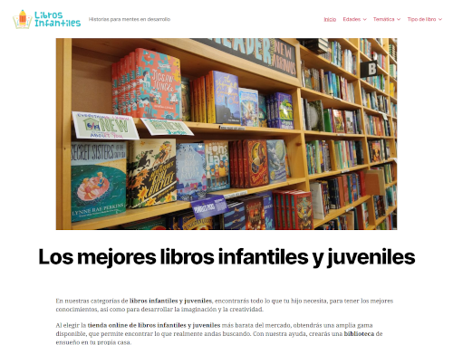 Proyecto Librosinfantiles.me - Desarrollo web, shop