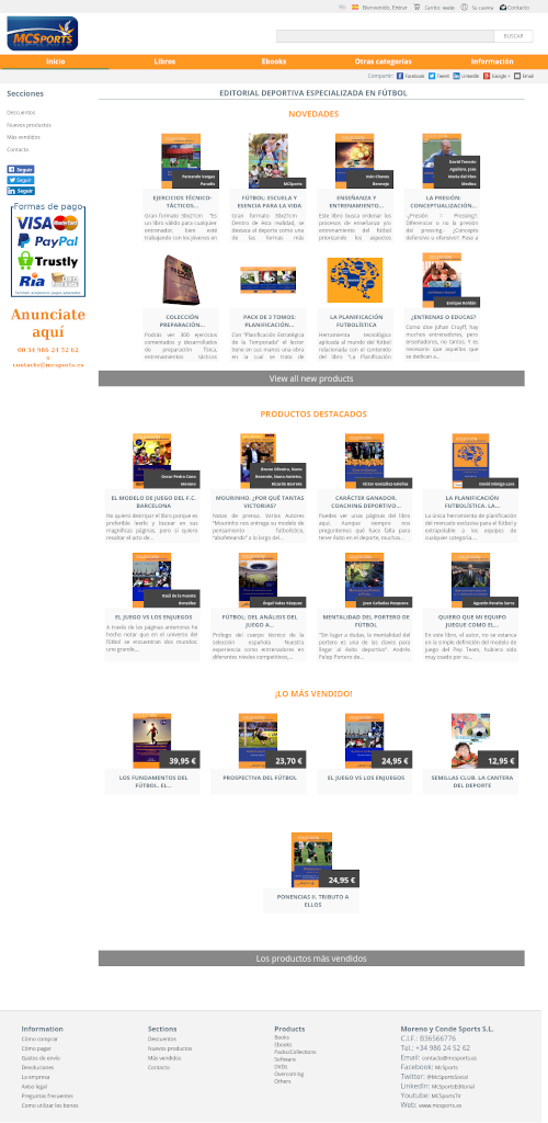 Proyecto Tienda MCSports - Desarrollo web, shop