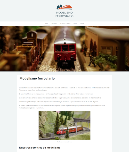 Proyecto ModelismoFerroviario.me - Desarrollo web, shop