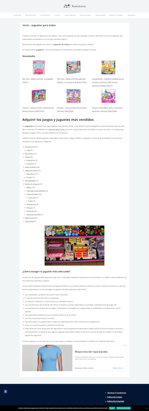 Captura de pantalla de Xogoteca