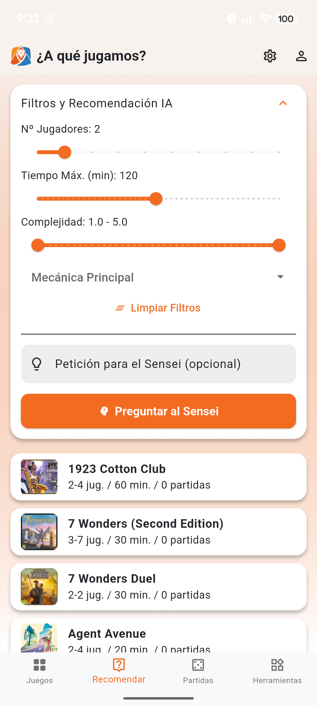 Captura de pantalla de Sensei Lúdico